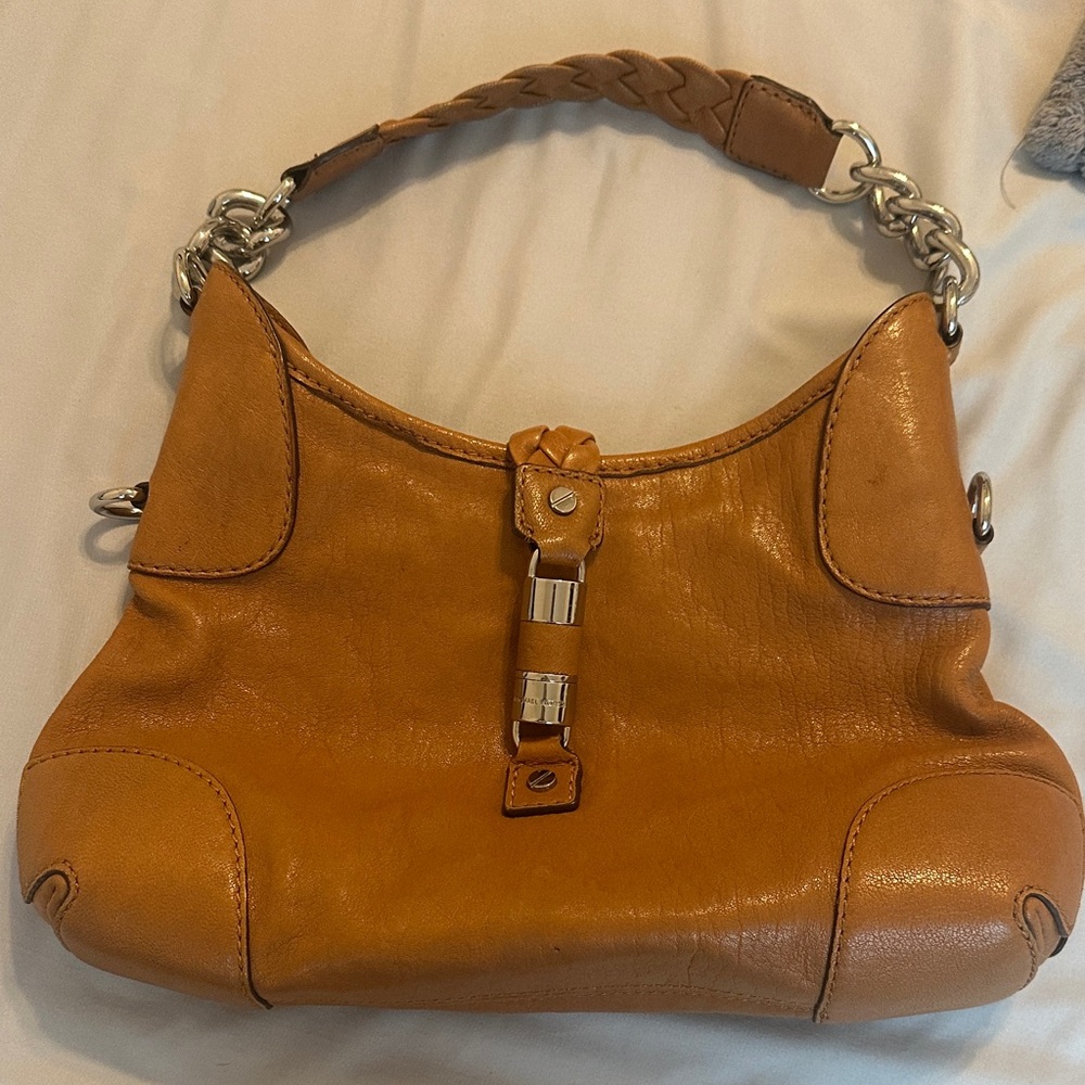 Michael Kors Tan Leather Shoulder Bag